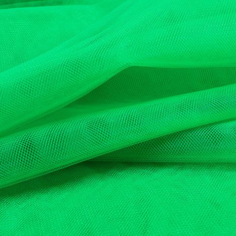 Tissu Tulle souple grande largeur uni Vert gazon