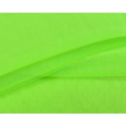 Tissu Tulle souple grande largeur uni Vert fluo