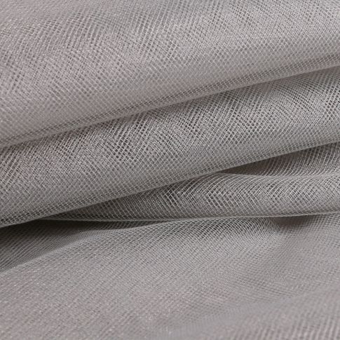 Tissu Tulle souple grande largeur uni Gris souris
