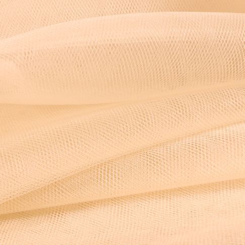 Tissu Tulle souple grande largeur uni Crème