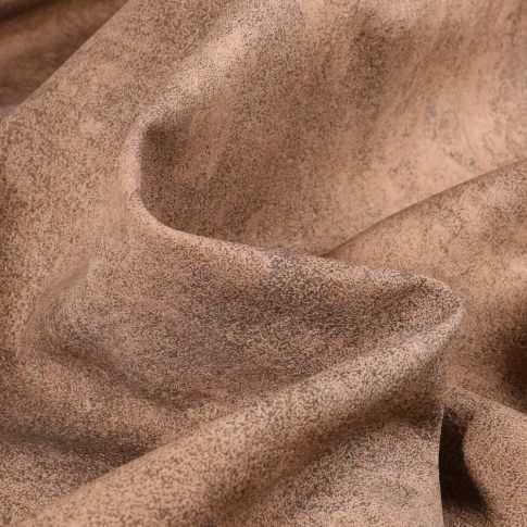 Tissu aspect Daim envers tout doux  Marron clair