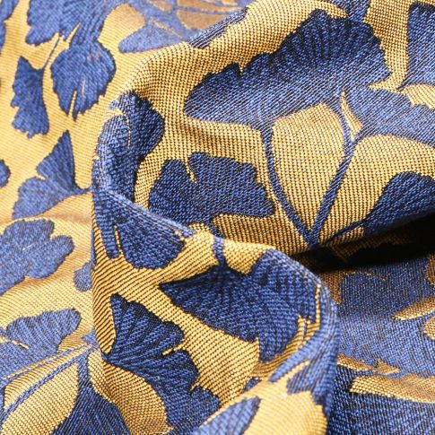Tissu Jacquard Adonis sur fond Jaune