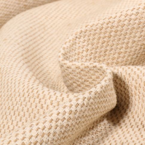 Tissu Canevas Lin coton uni Naturel