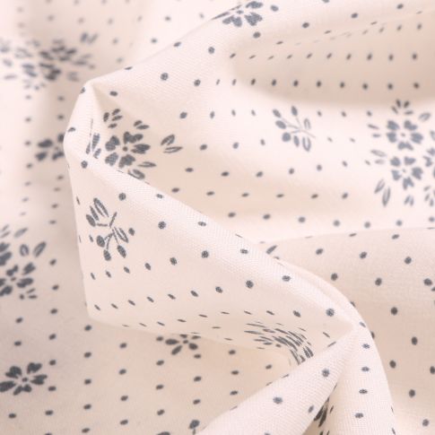 Tissu Viscose Arty Gabrielle sur fond Blanc
