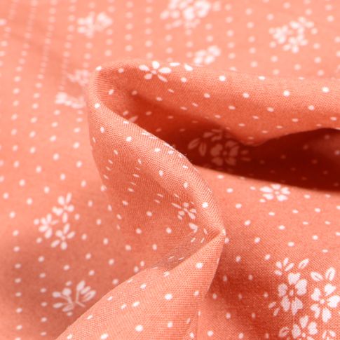 Tissu Viscose Arty Gabrielle sur fond Rose nude