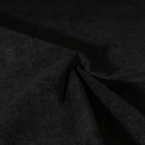 Tissu Velours d'ameublement texturé Genova Noir