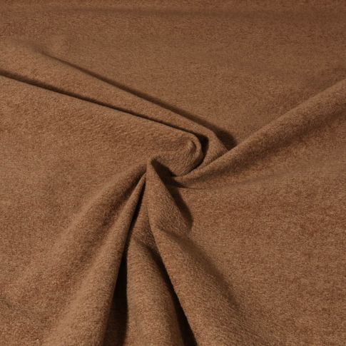 Tissu Velours d'ameublement texturé Genova uni  Taupe