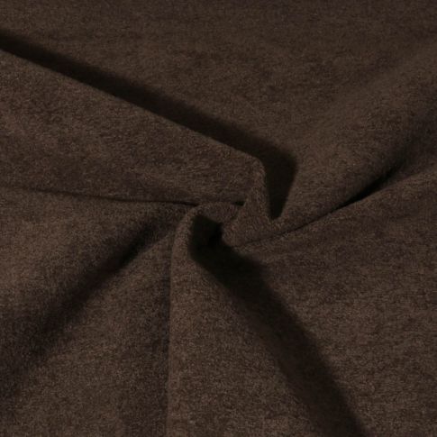 Tissu Velours d'ameublement texturé Genova uni  Marron chocolat