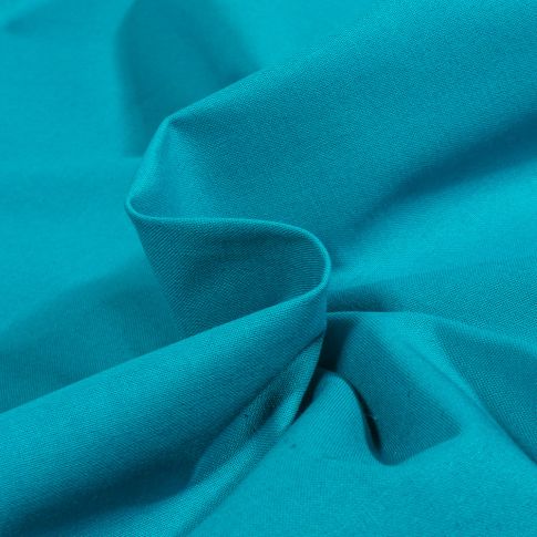 Tissu Coton uni Bleu hawaï