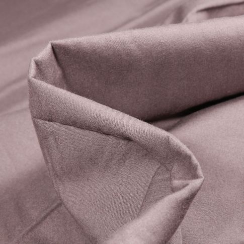 Tissu Popeline de coton mercerisé uni Elise Gris acier