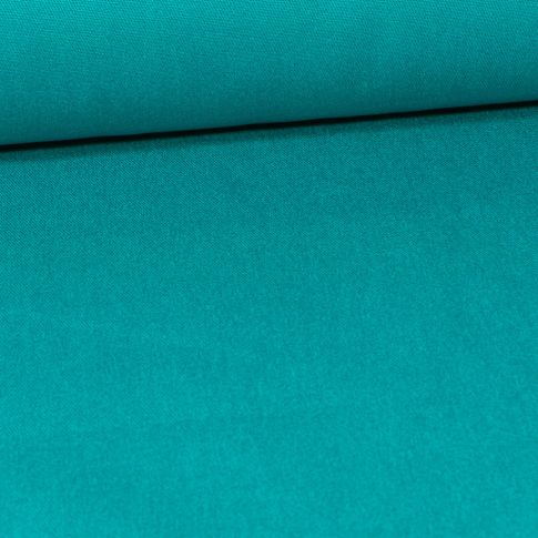 Tissu Coton Sergé d'ameublement uni Vert émeraude