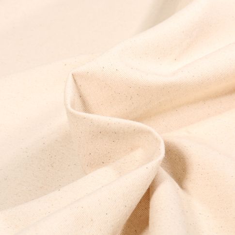 Tissu Coton Sergé d'ameublement uni Naturel