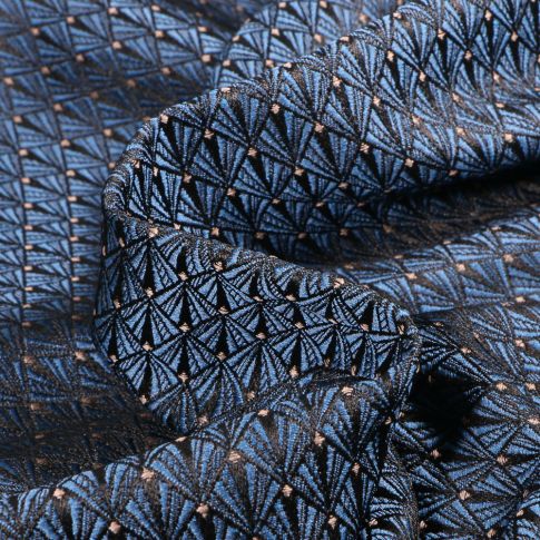 Tissu Jacquard Sinatra Bleu
