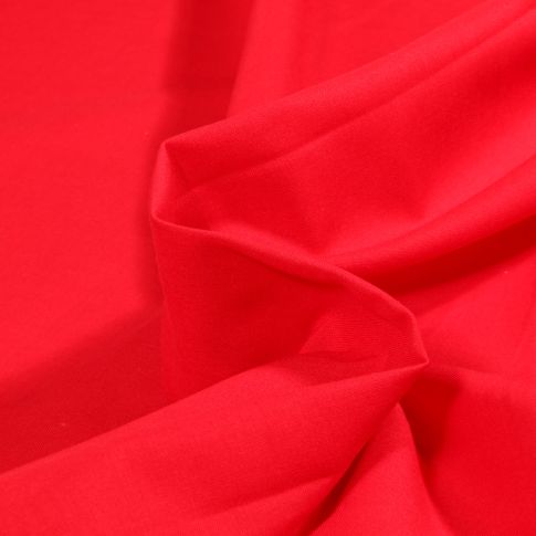 Tissu Voile de coton uni Tissia Rouge
