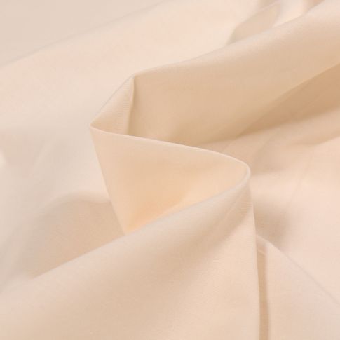 Tissu Voile de coton uni Tissia Champagne
