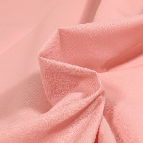 Tissu Voile de coton uni Tissia Rose bébé