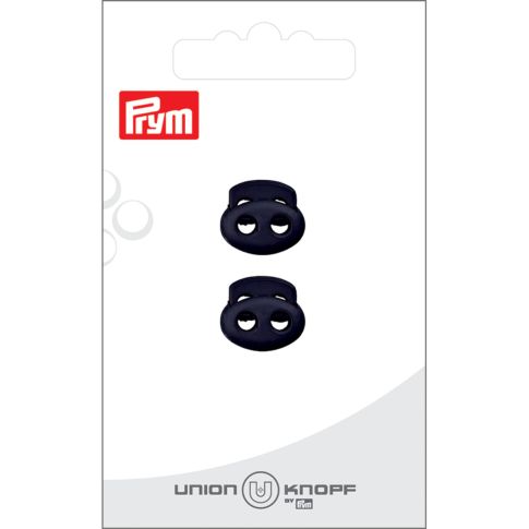Bloqueur Prym pour cordon 3 mm x2 - Bleu marine 15 mm