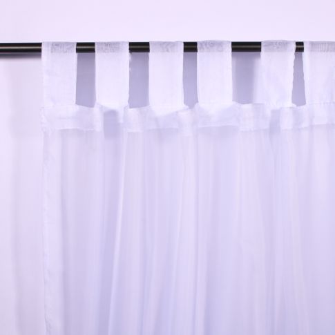 Rideau Voilage à passants Craftine 135 x 240 cm Uni Hell-Bourg Blanc