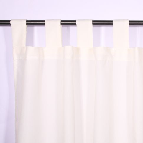 Rideau à passants Craftine 140 x 260 cm Polyester Uni Lods Naturel