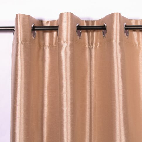 Rideau à oeillets Craftine 140 x 240 cm Shantung Uni Montréal Lin