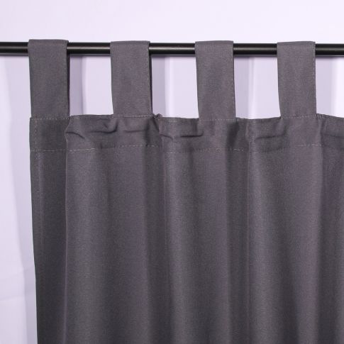 Rideau à passants Craftine 140 x 260 cm Polyester Uni Lods Beton