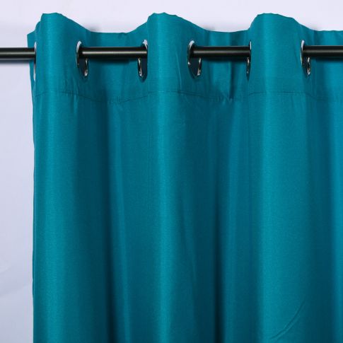 Rideau à oeillets Craftine 140 x 280 cm Microfibre Unie Lavandou Bleu