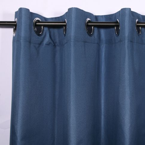 Rideau à oeillets Craftine 140 x 280 cm Microfibre Unie Lavandou Indigo