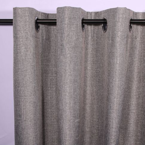 Rideau occultant Craftine 140 x 260 cm Chambray Uni Lavaudieu Gris