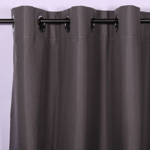 Rideau occultant Craftine 140 x 260 cm Microfibre Unie Monpazier Anthracite