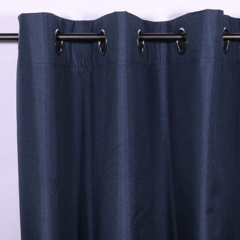 Rideau occultant Craftine 140 x 260 cm Microfibre Unie Monpazier Marine