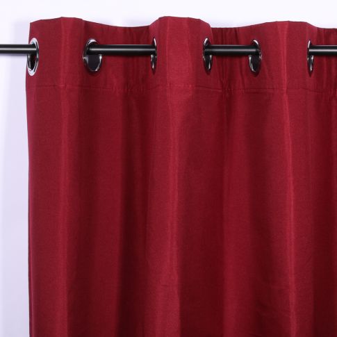 Rideau occultant Craftine 140 x 260 cm Microfibre Unie Monpazier Bordeaux