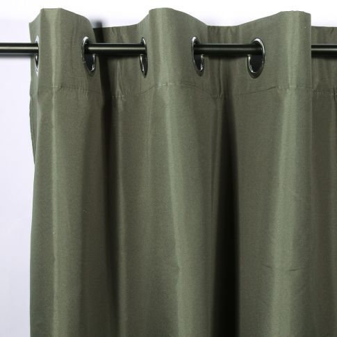 Rideau occultant Craftine 140 x 260 cm Microfibre Unie Monpazier Kaki