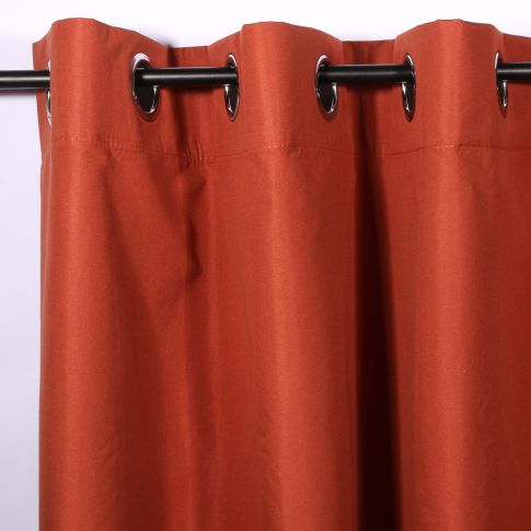 Rideau occultant Craftine 140 x 260 cm Microfibre Unie Monpazier Terracotta