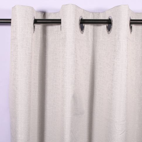 Rideau occultant Craftine 140 x 260 cm Jacquard Limeuil Blanc