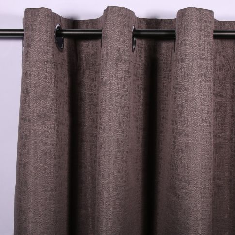 Rideau occultant Craftine 140 x 260 cm Jacquard Limeuil Anthracite