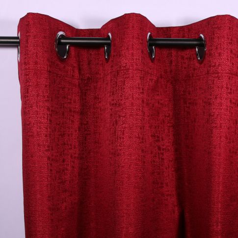 Rideau occultant Craftine 140 x 260 cm Jacquard Limeuil Bordeaux