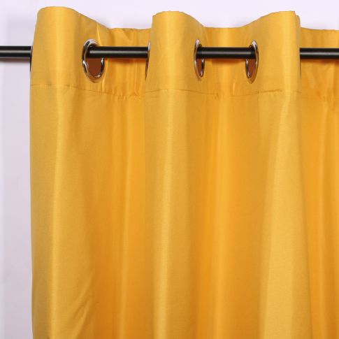 Rideau à oeillets Craftine 140 x 280 cm Microfibre Unie Lavandou Emeraude