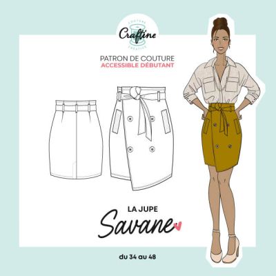 Patron Craftine Jupe Savane