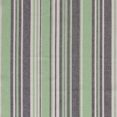 Tissu Viscose lin Rayures sur fond Blanc - Par 10 cm