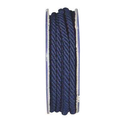 Cordon torsadé Bleu nuit - bobinette 2m