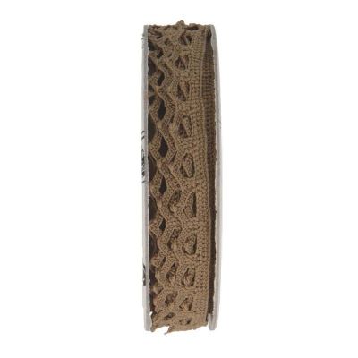 Dentelle au fuseau  Marron - bobinette 2m