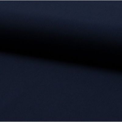 Tissu Viscose Twill uni Bleu marine - Par 10 cm