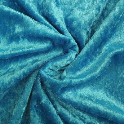 Panne de velours Bleu turquoise x10cm