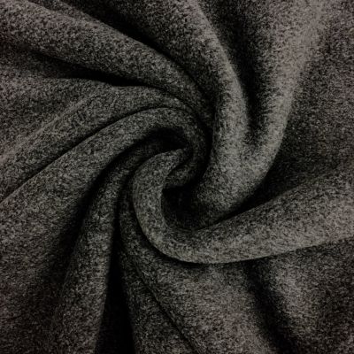 Tissu Polaire uni Gris anthracite chiné - Par 10 cm