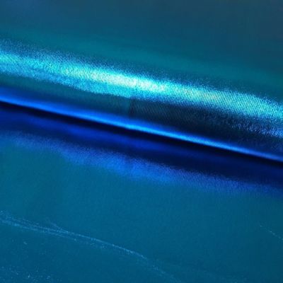 Tissu Lamé brillant Bleu électrique - Par 10 cm