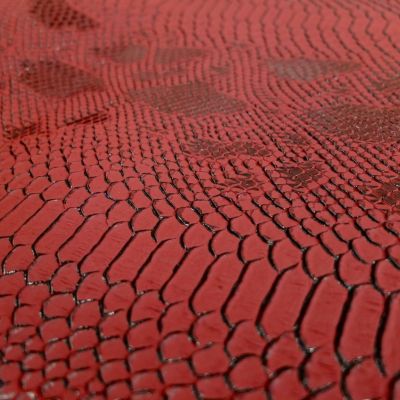 Simili cuir Comodo Rouge - Par 50 cm