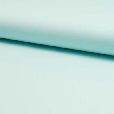Tissu Popeline de coton unie Vert menthe - Par 10 cm
