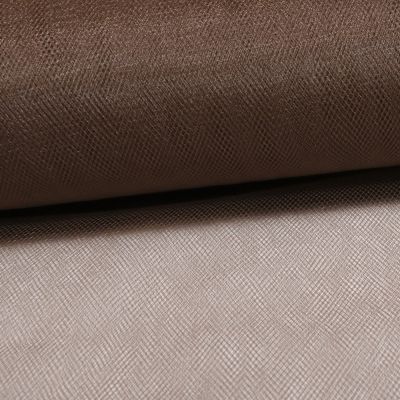 Tissu Tulle Souple Grande Largeur Chatain - Au mètre