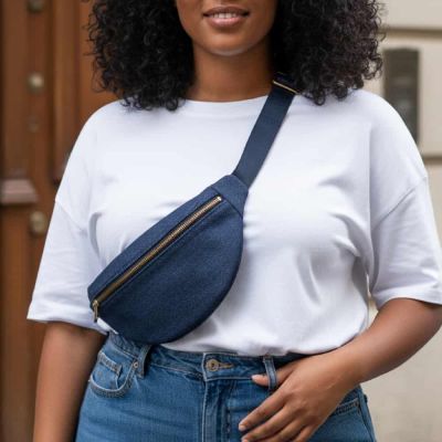 Kit Couture Craftine Sac Banane Moondy Denim &amp; camel