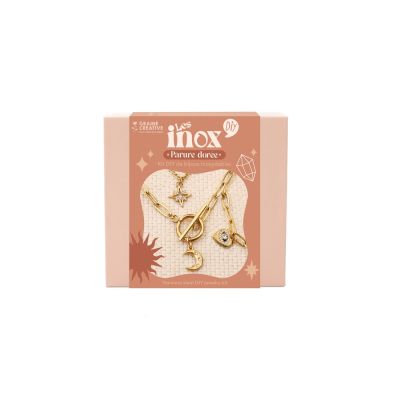 Kit DIY Bijoux Les Inox parure dorée